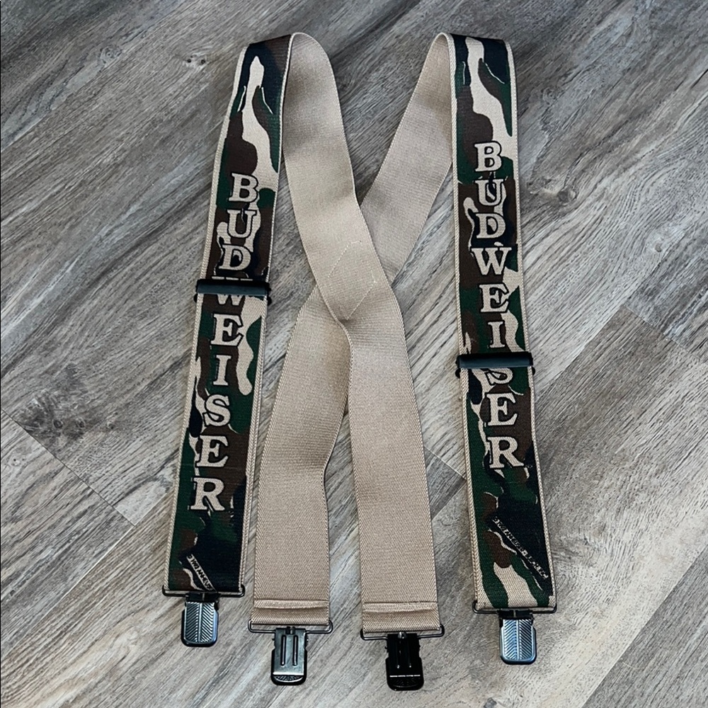 Budweiser Camouflage Suspenders